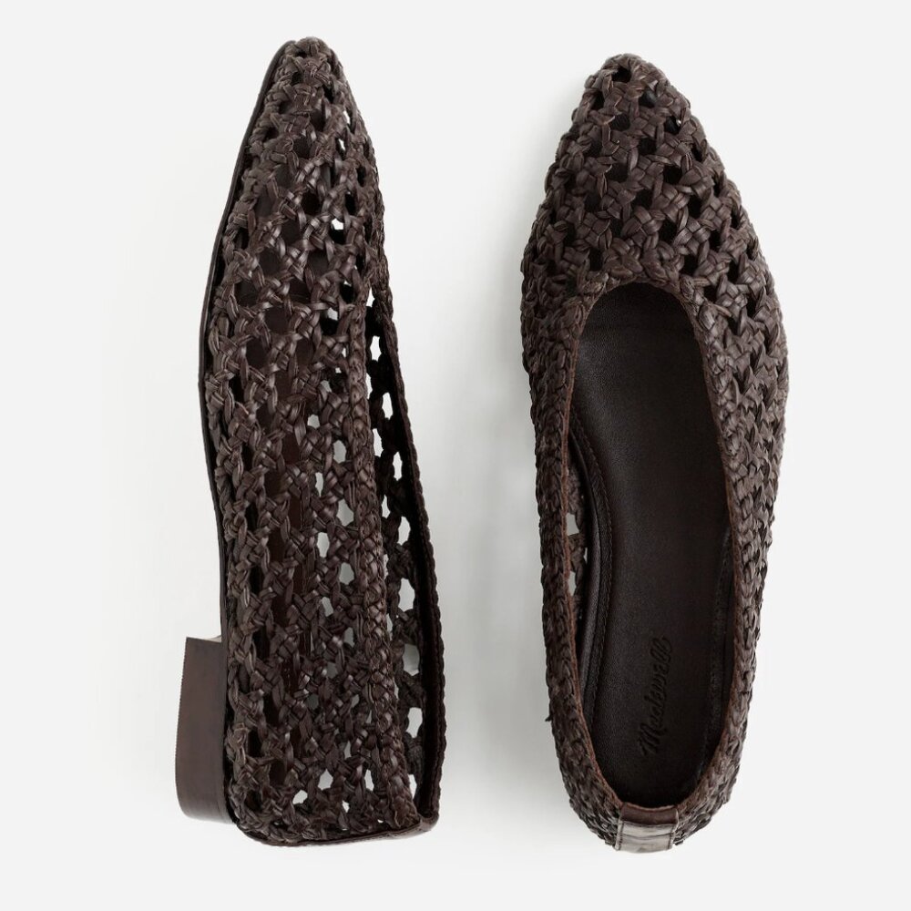 Madewell Ruth Ballet Flat in Woven Leather